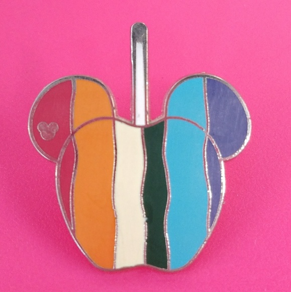 Jewelry - Rainbow candy apple Hidden Mickey Disney pin